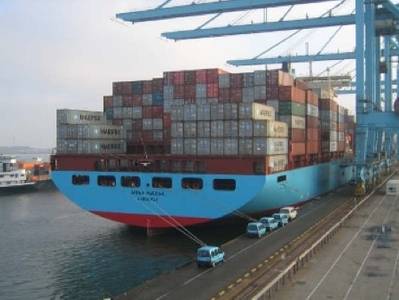 'Anna Maersk' in Port: Photo credit Maersk Line