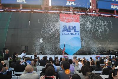 APL Savannah naming: Photo credit APL