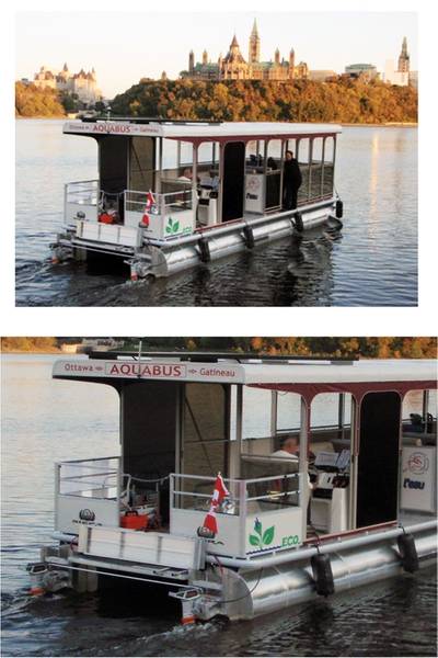 Aquabus, a new water-taxi service in Ottawa, Ontario