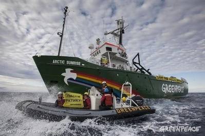 Arctic Sunrise: Image courtesy of Greenpeace