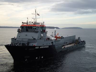     The HOS Arrowhead in 2010 (Photo courtesy of Military Sealift Command)