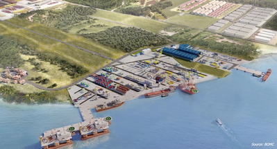 Artist impression of BOMC port (Image: BOMC)