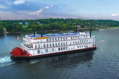 Artist rendering of American Duchess, the company’s latest riverboat (Image: American Queen Steamboat Company)