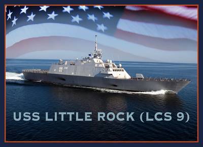 Artist rendering of the littoral combat ship USS Little Rock (LCS 9). (U.S. Navy photo illustration by Jay M. Chu)