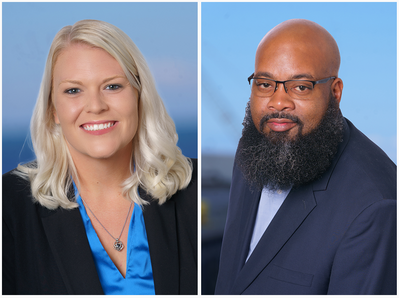 Ashley Blocker and Michael Graves (Photos: Ports of Indiana)