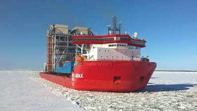 AUDAX sailing in ice (Photo: Red Box Energy Services)