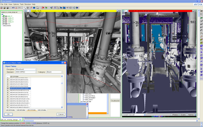 AVEVA Laser Modeler allows for simple selection of catalog components while modeling.