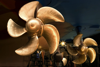 Azipod  propulsion installed on a cruise vessel (Photo: ABB)