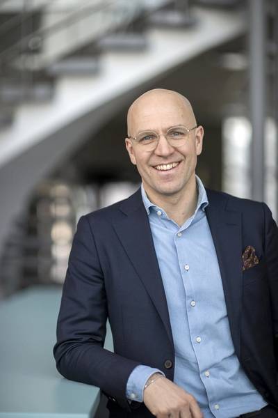 Björn Ullbro was named CEO of Evac Group. Photographer Janne Lehtinen