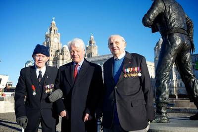 BOA Veteran Jim Rainsford, Vice Admiral Mike Gretton, and Campaign Chairman Veteran Graeme Cubbin (Photo: Polaris Publishing)