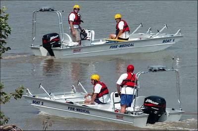 Boats at Work: Photo credit Rescue ONE