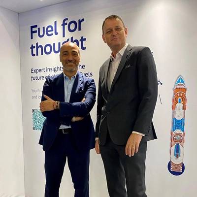 Joep Bollerman, VP Passenger Ships and Director of the CCoE (right) and Francesco Ruisi, VP Global Passenger Ship Segment Director. Credit: Lloyd's Register