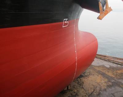 Bow coated with PPG NEXEON 810 marine coating (Credit: PPG)