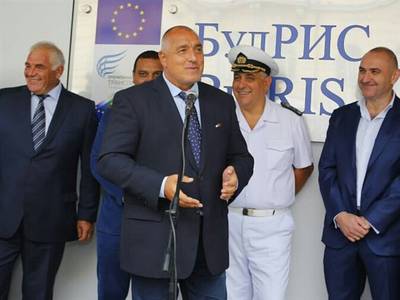 Bulgarian Prime Minister Boyko Borissov at the inauguration ceremony (Photo: Transas)