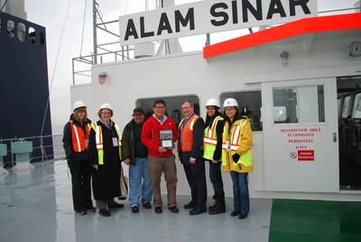 Bulkship welcome: Image courtesy of Port of Vancouver