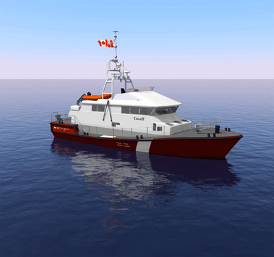 Canada Lifeboat design: Image credit Robert Allan Ltd./Canadian Coast Guard)