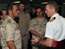 Capt Guy Robinson Shows Saudi Naval Personnel Around: Photo credit MOD