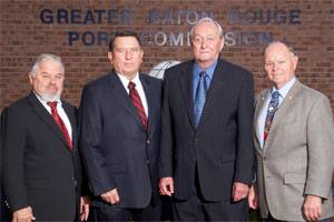 Caption: Pictured (left to right):  Commissioners: Larry Johnson, secretary, West Baton Rouge Parish; Raymond Loup, vice president, West Baton Rouge Parish; Alvin Dragg, president, Ascension Parish; Jerald Juneau, treasurer, East Baton Rouge Parish.