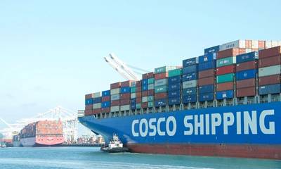 Cargo Ship COSCO AMERICA entering the Port of Oakland. China Ocean Shipping Company, COSCO is government owned by the People’s Republic of China.
Copyright sheilaf2002/AdobeStock