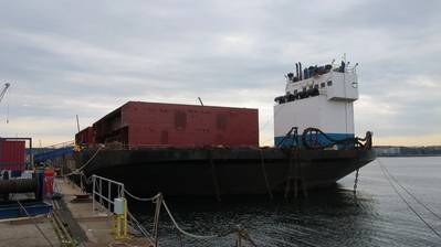 CB04 will be lifted onto HMS Prince of Wales in four sections. (Photo: Aircraft Carrier Alliance)