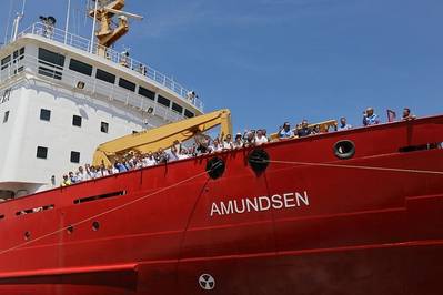 CCGS Amundsen: Photo courtesy of Canadian Coast Guard