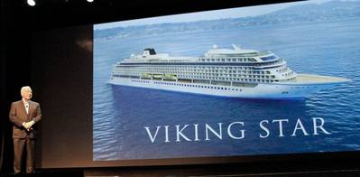 Chairman Torstein Hagen & Viking Star: Image credit Viking Ocean Cruises