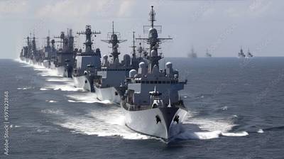 Chinese Naval Vessels in close formation (c) neirfy / Adobestock