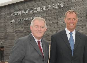 Christer Sjodoff, Group Vice President, GAC Solutions and John Clarence, Head of College, NMCI. (Photo courtesy Blue Communication Ltd.)