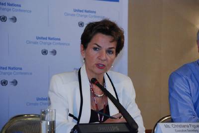      Christiana Figueres, head of the U.N. Climate Change Secretariat (Photo courtesy of the UN)