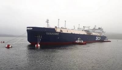Christophe de Margerie, an icebreaking LNG carrier owned and operated by SCF Group (Photo: SCF Group)