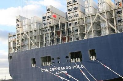 CMA CGM Marco Polo: Photo credit UK MCA