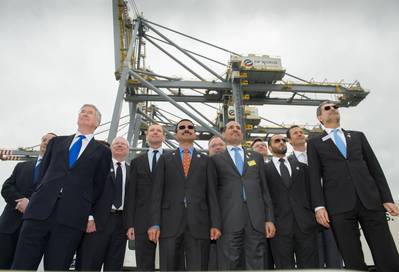 Company Executives Stride Forward: Photo credit DP World London Gateway