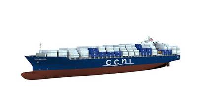 computer rendering of the NSC's new 9,000 TEU series (photo: NSC)