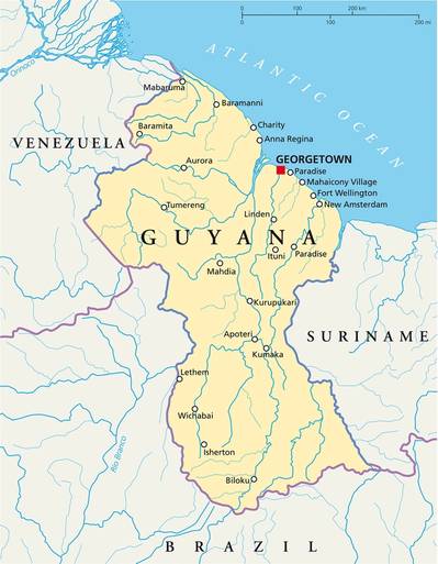 A consortium led by Exxon Mobil that controls all oil and gas output in Guyana produced 668,000 barrels per day (bpd) of oil last week. Credit: Adobe Stock/Peter Hermes Furian