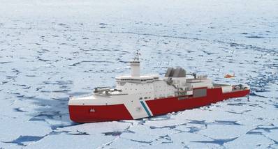 Construction of the USCG's Polar Security Cutter has fallen behind schedule. (Image: U.S. Coast Guard)