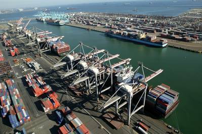 Container Quays: Photo courtesy of Port of Los Angeles