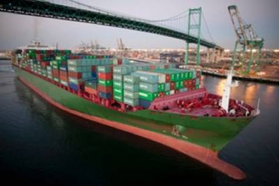 Container ship: Image courtesy of Port of LA