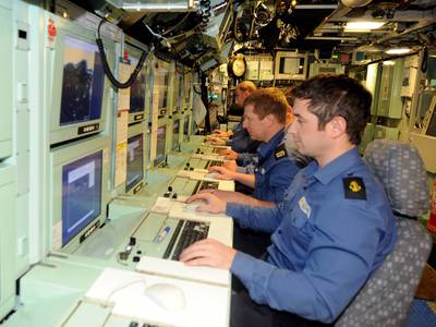 Control Room HMS Astute: Photo credit MOD