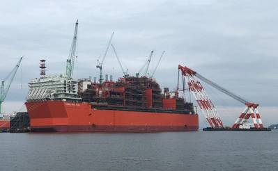 Coral FLNG Unit in South Korea last year - File Image: Eni
