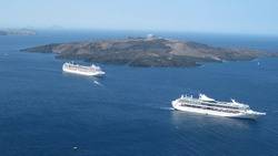 Cruise Ships, Greece: Photo credit USAF