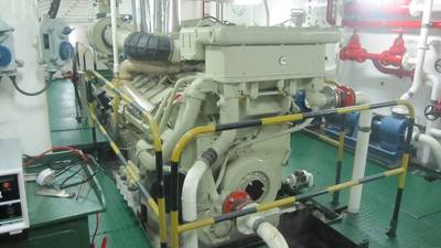 Cummins KTA38M2 Engine: Photo credit Sarawak Slipways