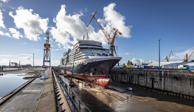 Cunard’s Queen Elizabeth (Photo: Damen Shiprepair Brest)