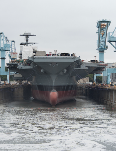 CVN Float Out: Photo courtesy of HII