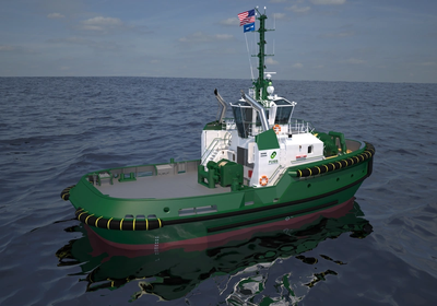Damen ASD 2813 escort/assist vessel with 6,800 hp and 90 ton bollard pull for the U.S. market.  (Photo: Foss Maritime)