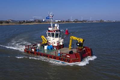 Damen’s “Swiss army knife” Multicats are popular in Europe. Damen has recently contracted for the first of these vessels to be built in the U.S. (Photo: Damen)