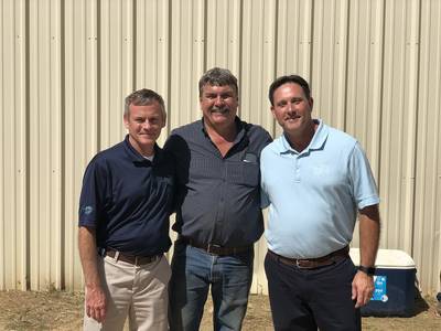 David Miller with fellow owners, Bob and Bill Wetta (Photo: DSC Dredge)