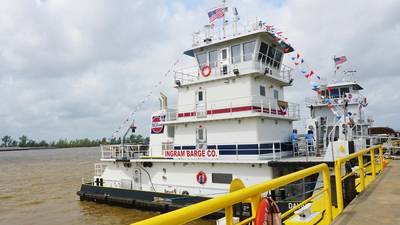 The M/V David North is boat number 10 of 10 built for Ingram Marine Group. Image courtesy Main Iron Works