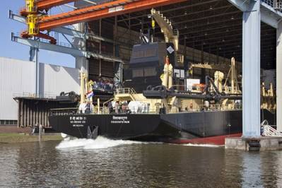 DCI Dredge XXl launch: Photo credit IHC Merwede