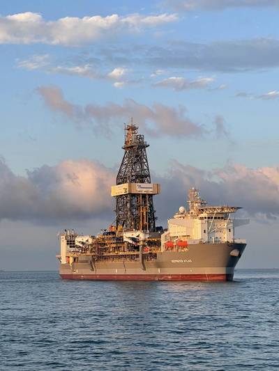 Deepwater Atlas at sea trials (Photo: Transocean)