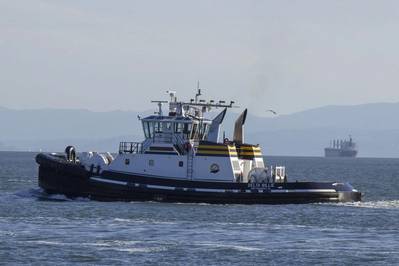 Tug DELTA BILLIE at Oakland, California.      
Photo source California Air Resources Board
